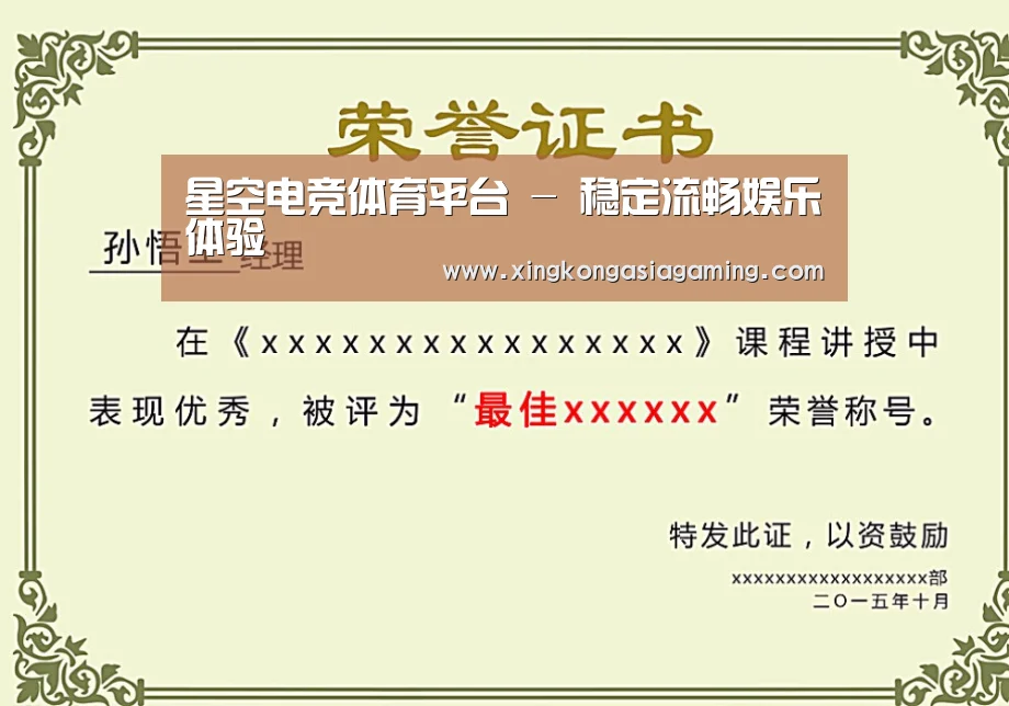 荣誉证书二(图1)